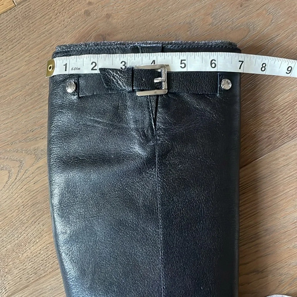 Michael Kors Cheyenne Leather Boot Black Size 8.5 - Picture 9 of 16